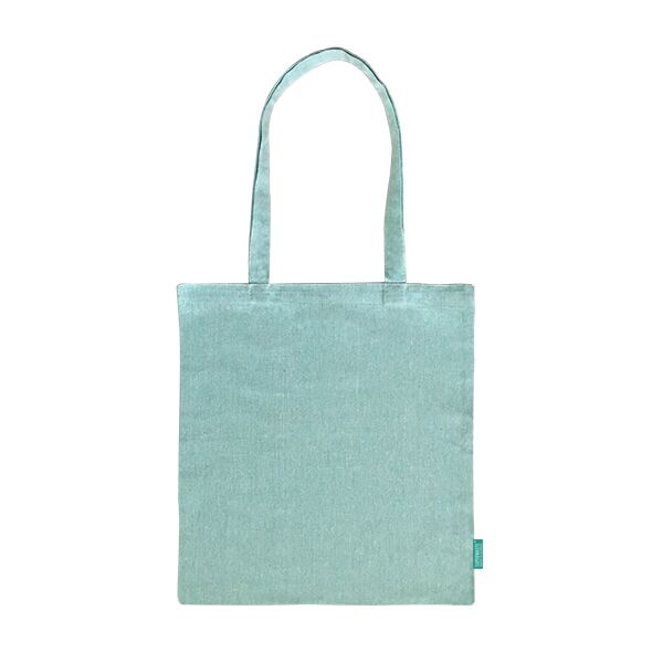 Recycled Katoen Shopper mint groen