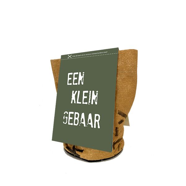 Kweektuin met ansichtkaart Een klein gebaar SuperWaste