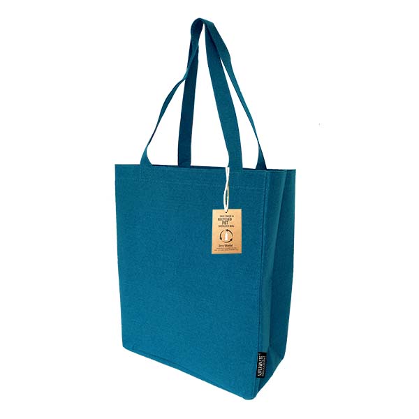 Recycled PET Shoulder bag - petrol blue