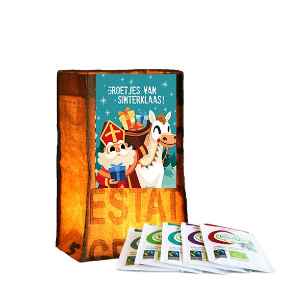 Tealight groetjes van sinterklaas SuperWaste