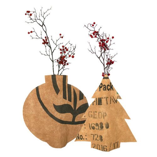 kerst vaas superwaste gerecycled