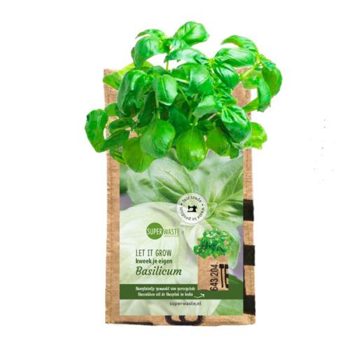 hangtuintje basilicum recycled superwaste